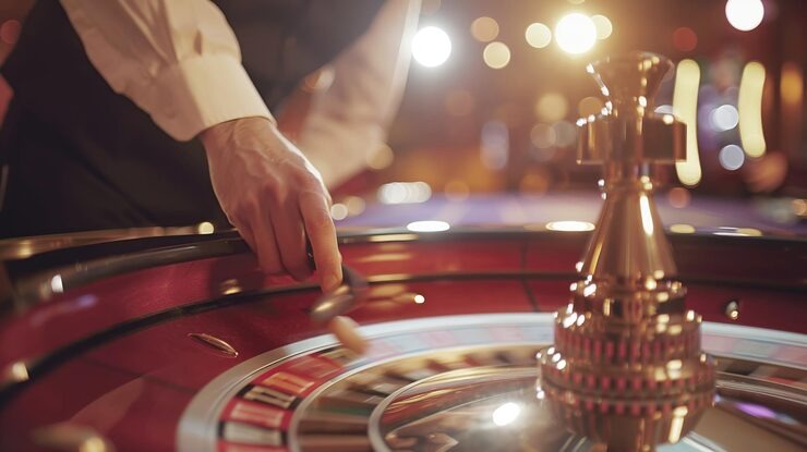 Mobile phone screen displaying live blackjack table with dealer and cards